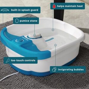 Homedics Blue and White Relaxing Foot Bath